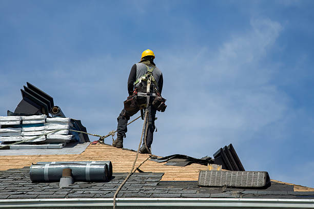 Professional Gutter Installation technician working in Thurmont, MD